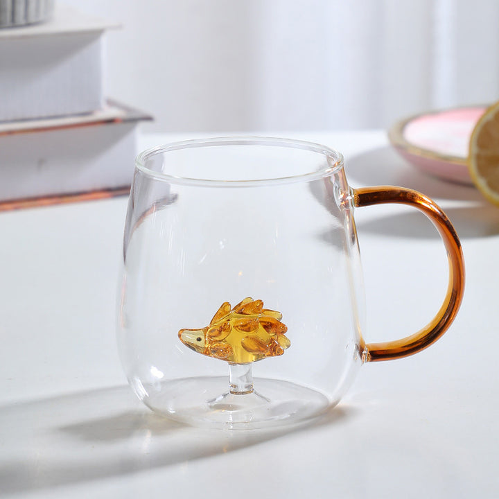 Cartoon animal borosilicate glass cup