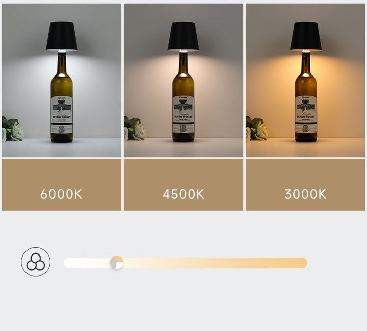 Wine bottle night light