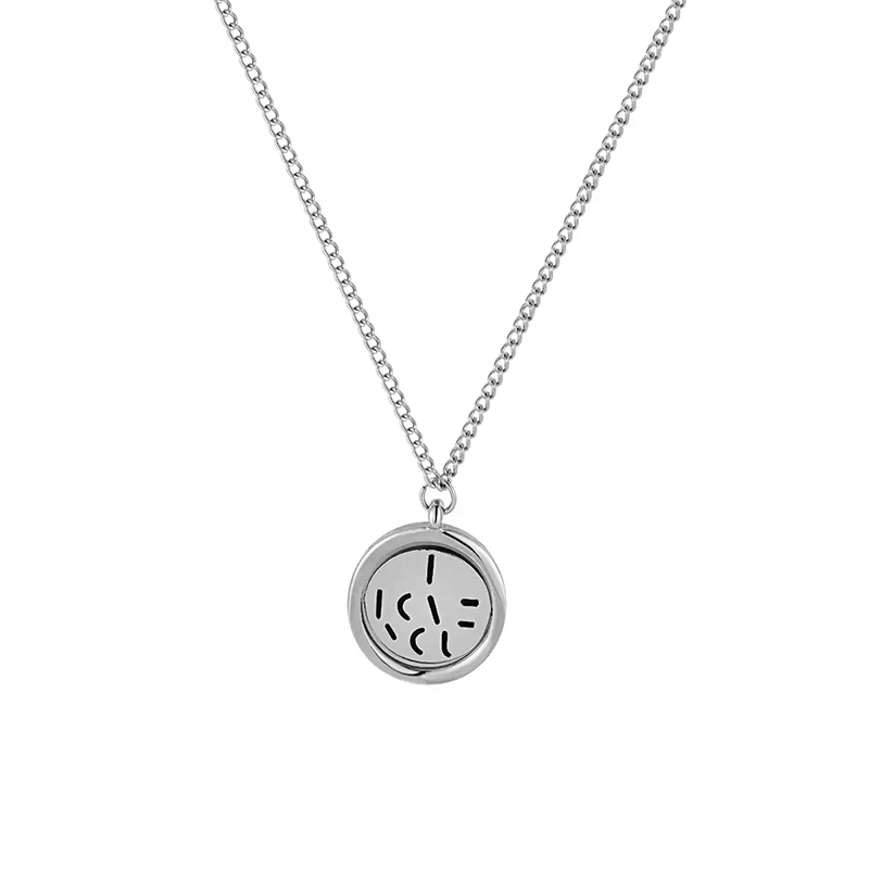 Rotatable I LOVE YOU necklace and ring