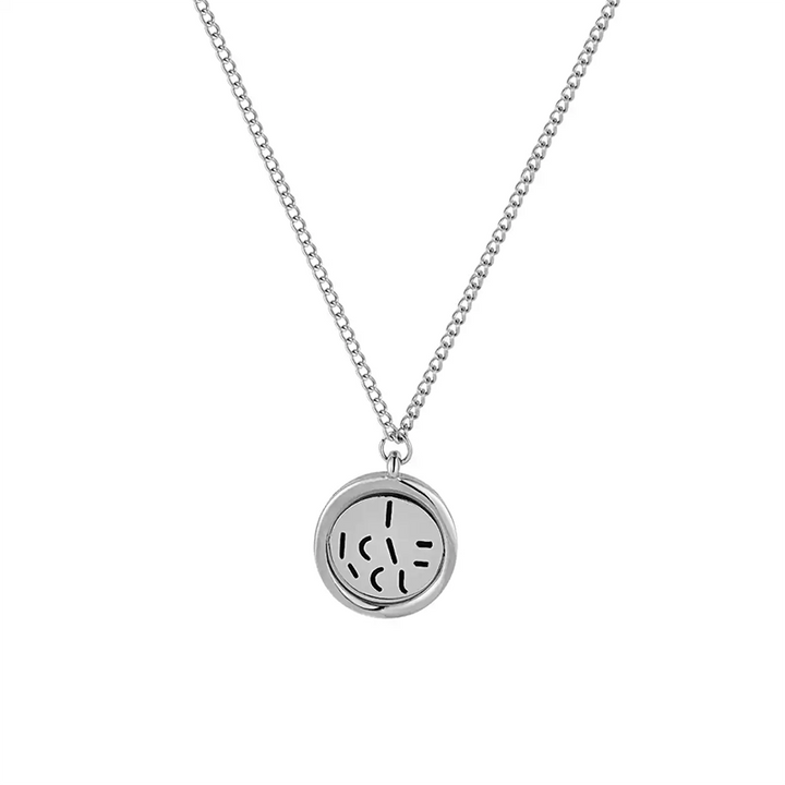 Rotatable I LOVE YOU necklace and ring