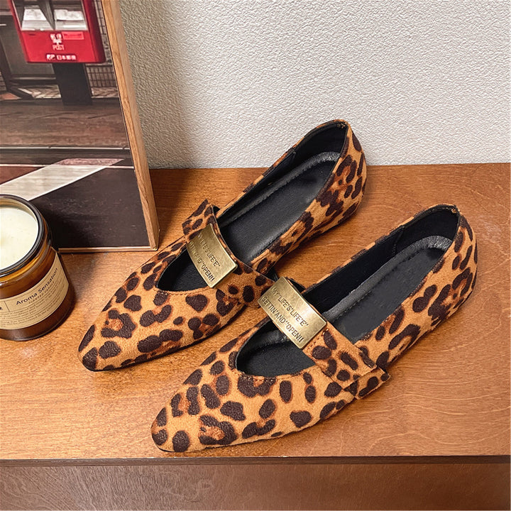 Pointed-Toe Low-Top Elegant Women&