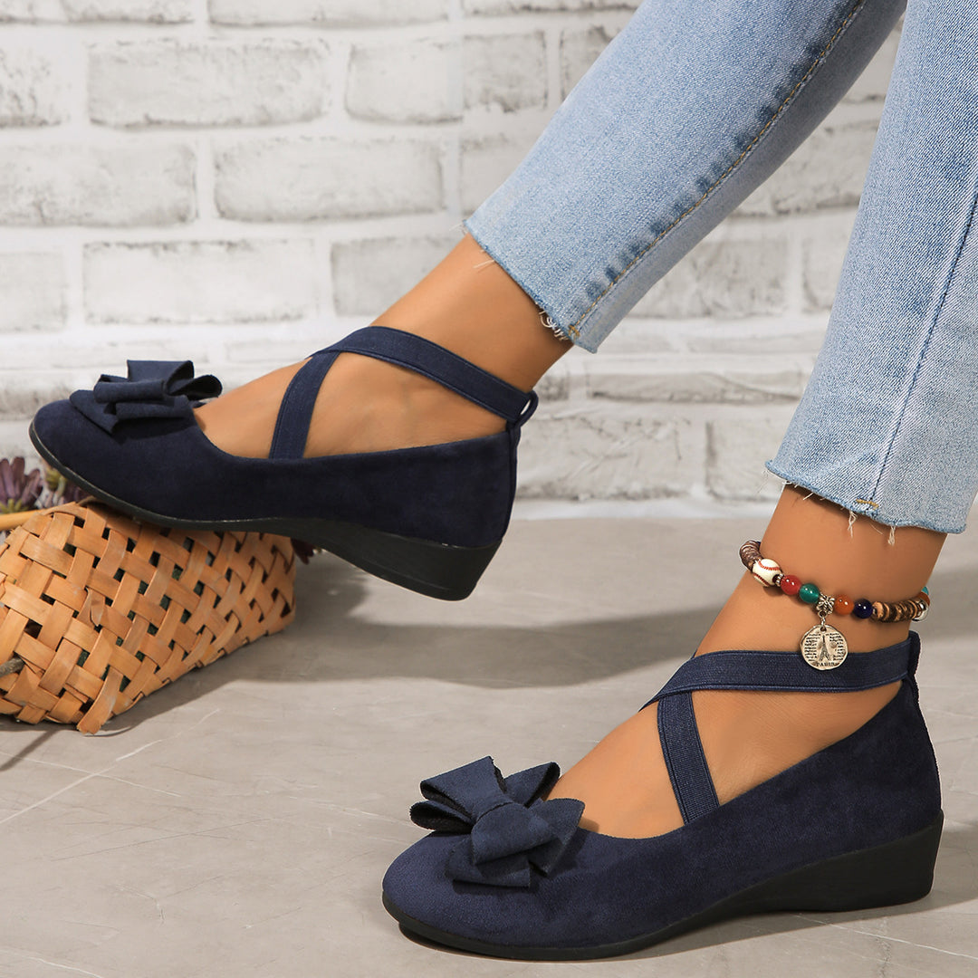 Suede Bow Women&