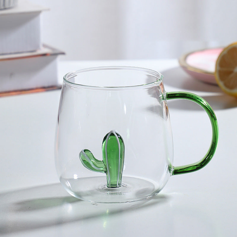 Cartoon animal borosilicate glass cup