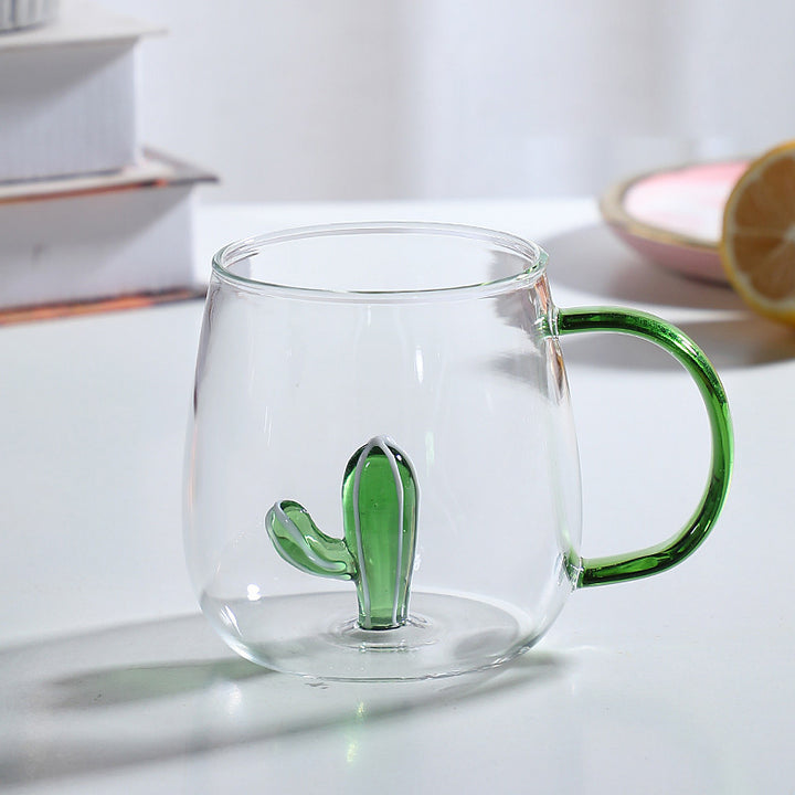 Cartoon animal borosilicate glass cup