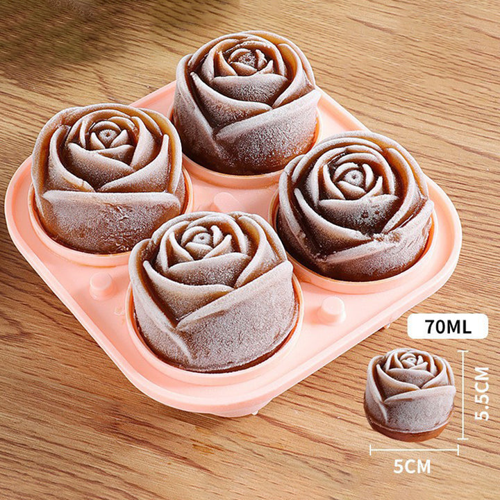 Rose ice cube mold