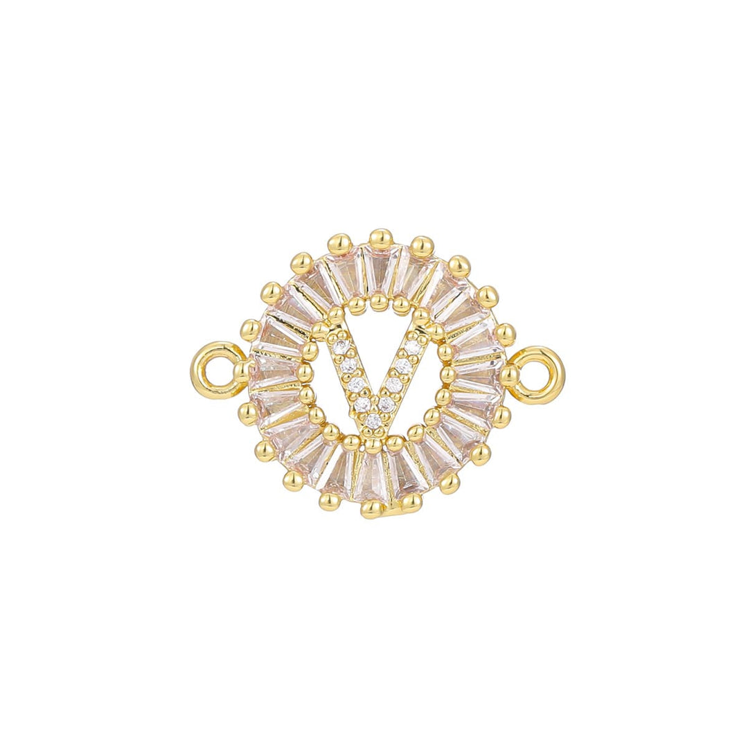 Zircon flower 26-letter bracelet