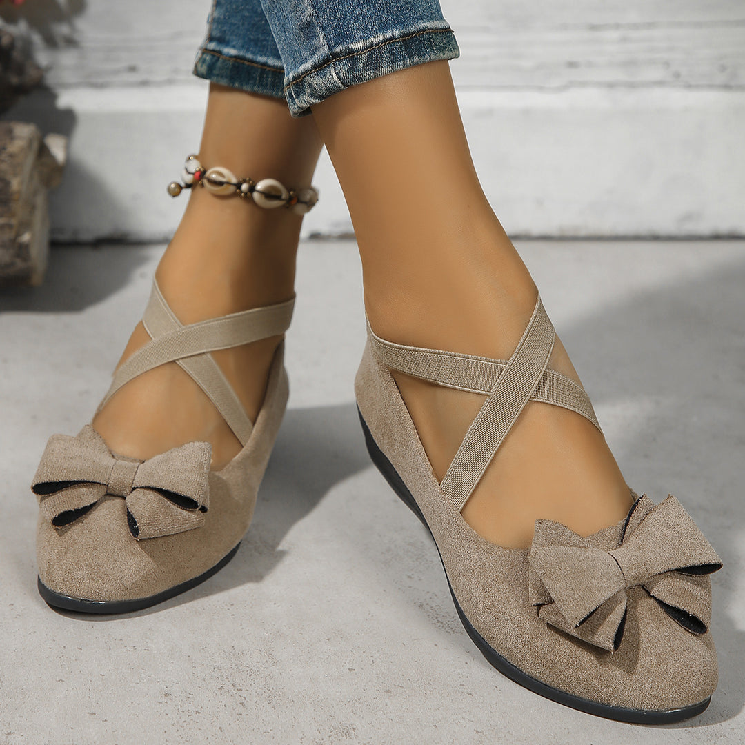 Suede Bow Women&