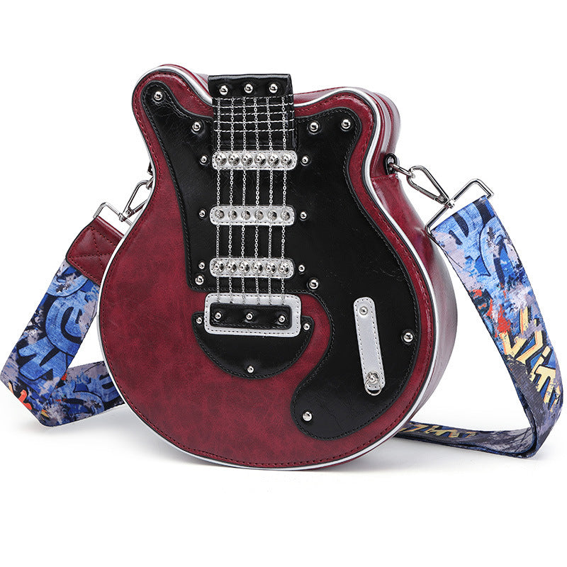 Music-Inspired Guitar Crossbody Bag