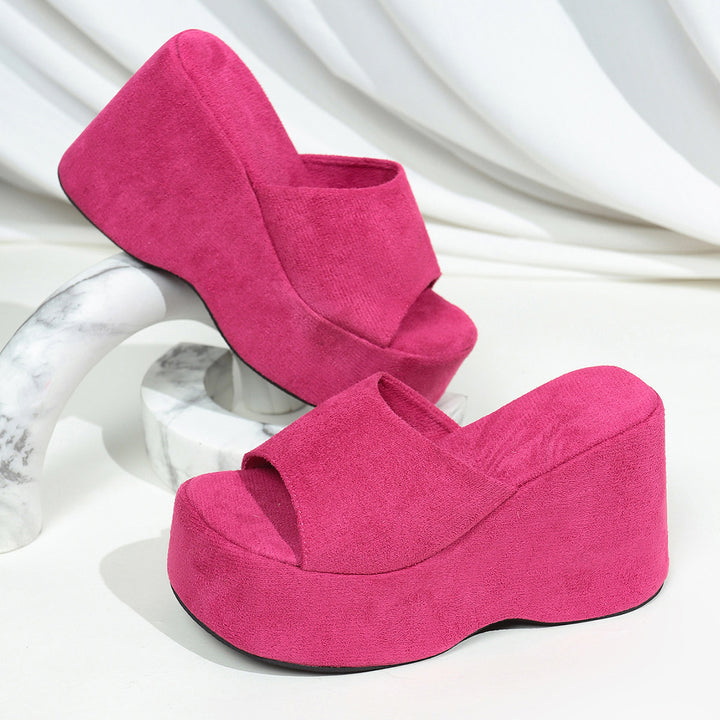 Platform Wedge Sandals with Open Toe