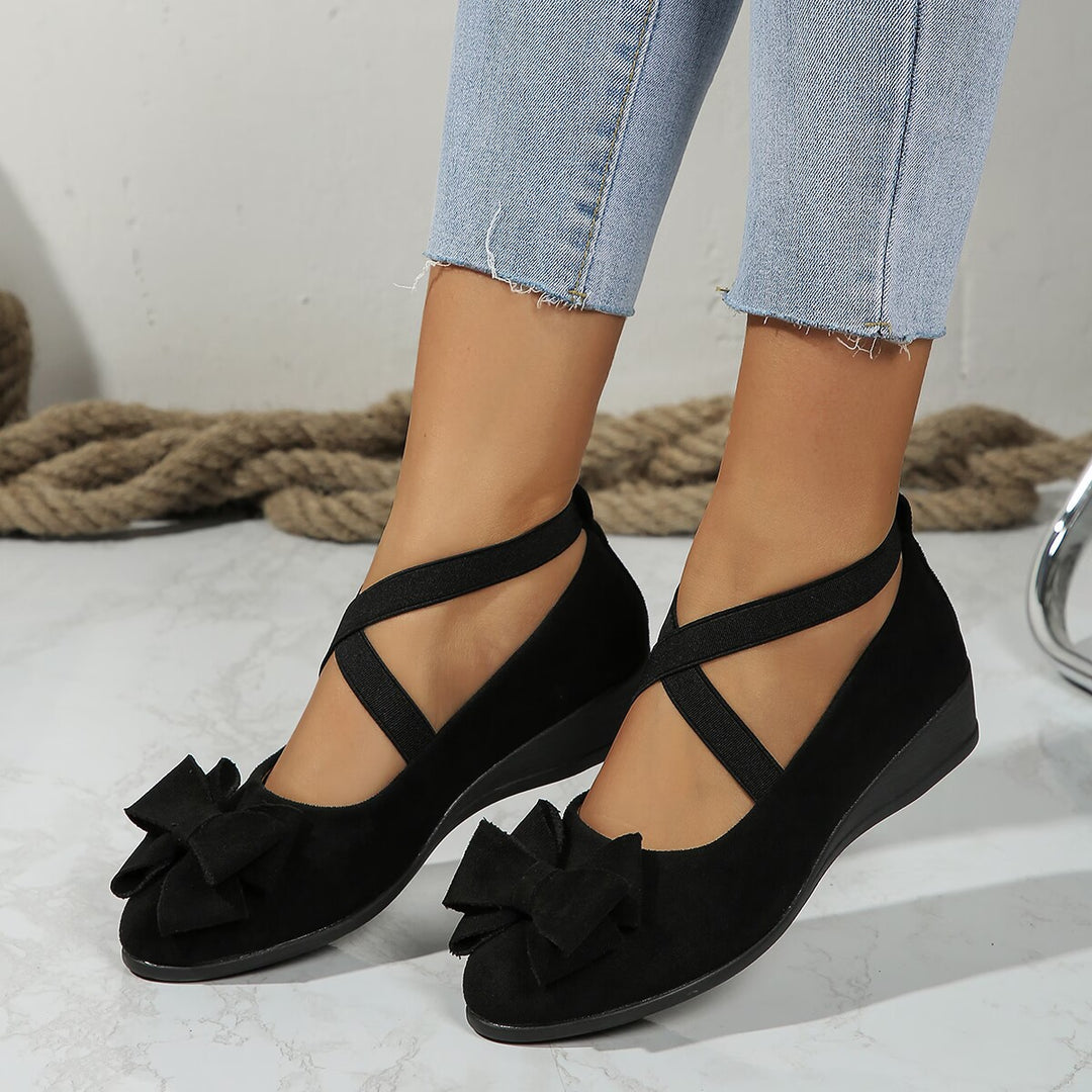 Suede Bow Women&