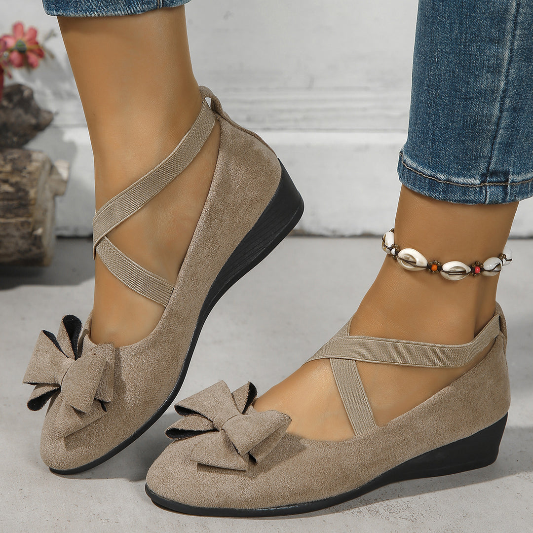 Suede Bow Women&