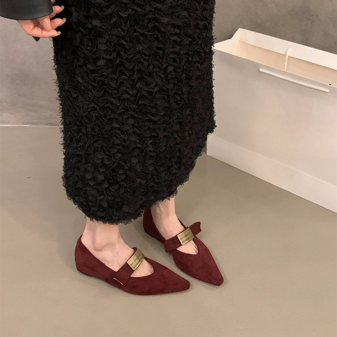 Pointed-Toe Low-Top Elegant Women&