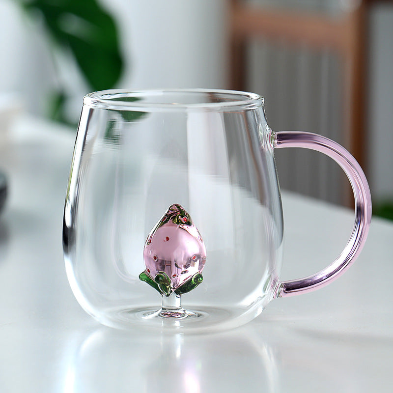 Cartoon animal borosilicate glass cup