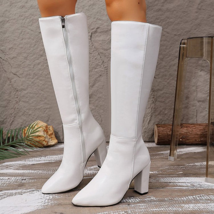 High-top riding boots for women