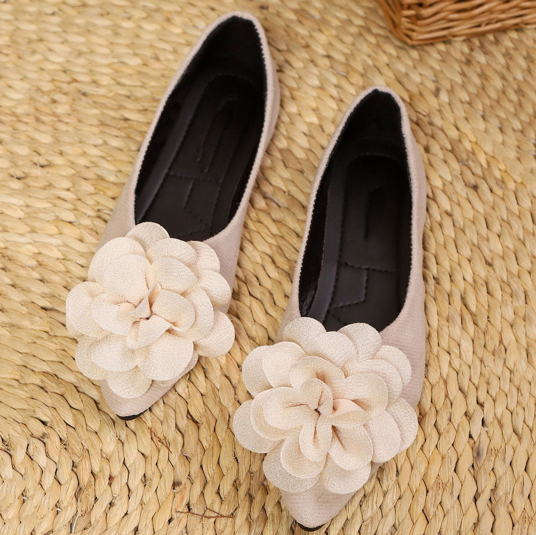 Pointed-toe floral women&