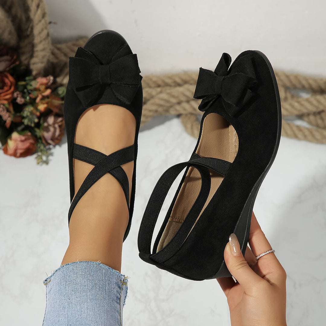 Suede Bow Women&