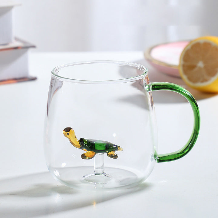 Cartoon animal borosilicate glass cup