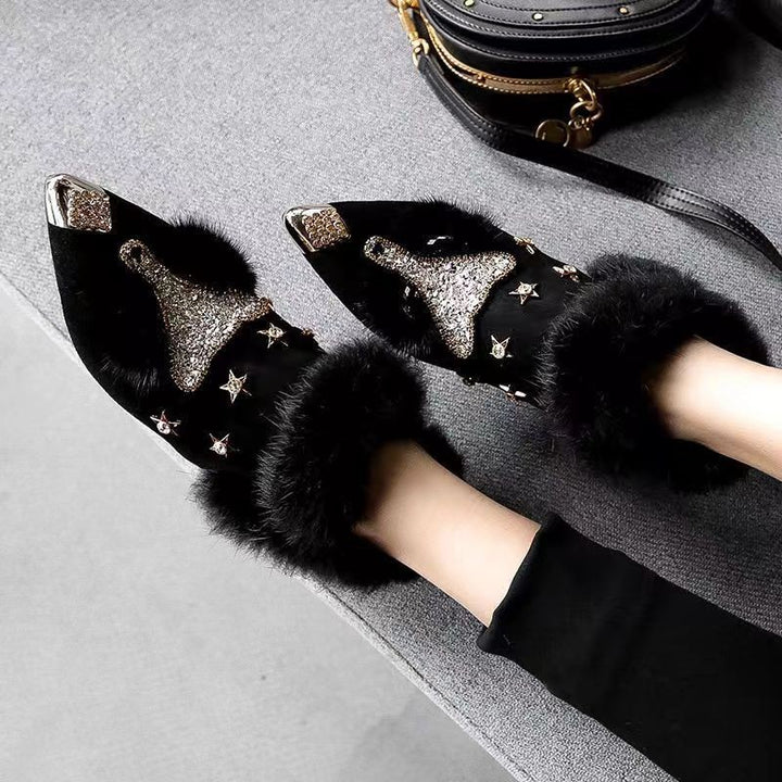 Mid-top Pointed-Toe Women&