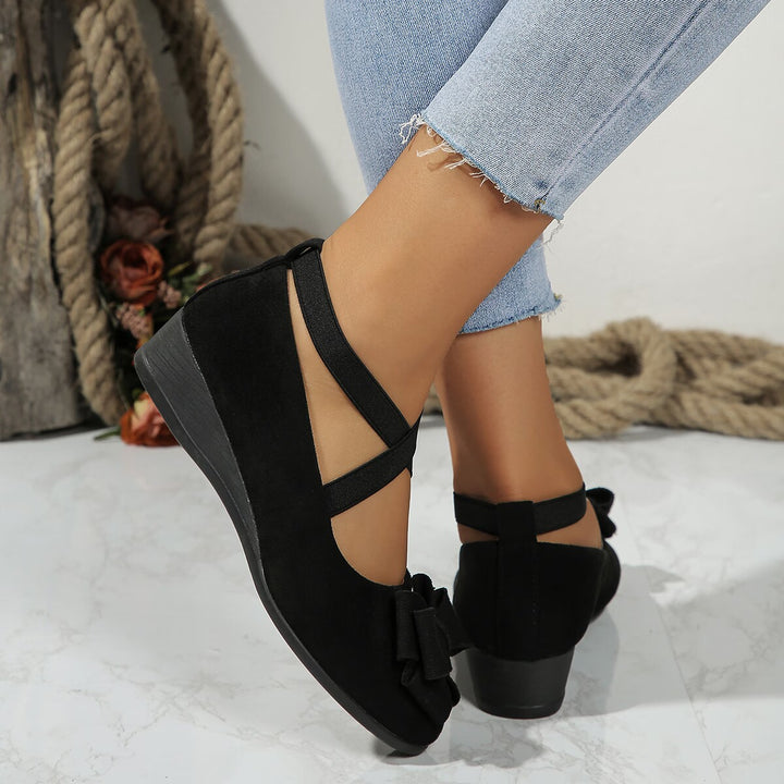 Suede Bow Women&
