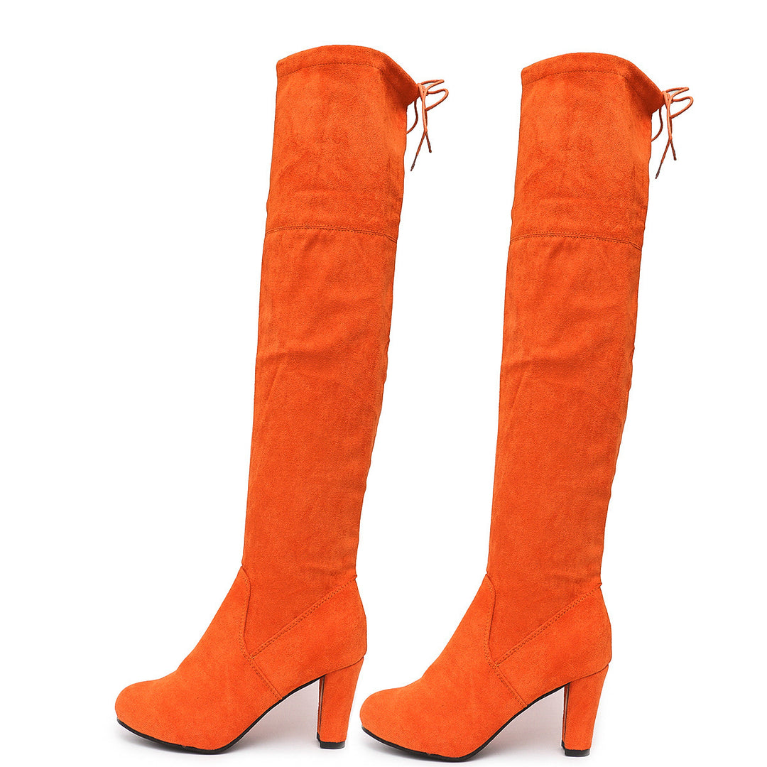 Suede over-the-knee boots