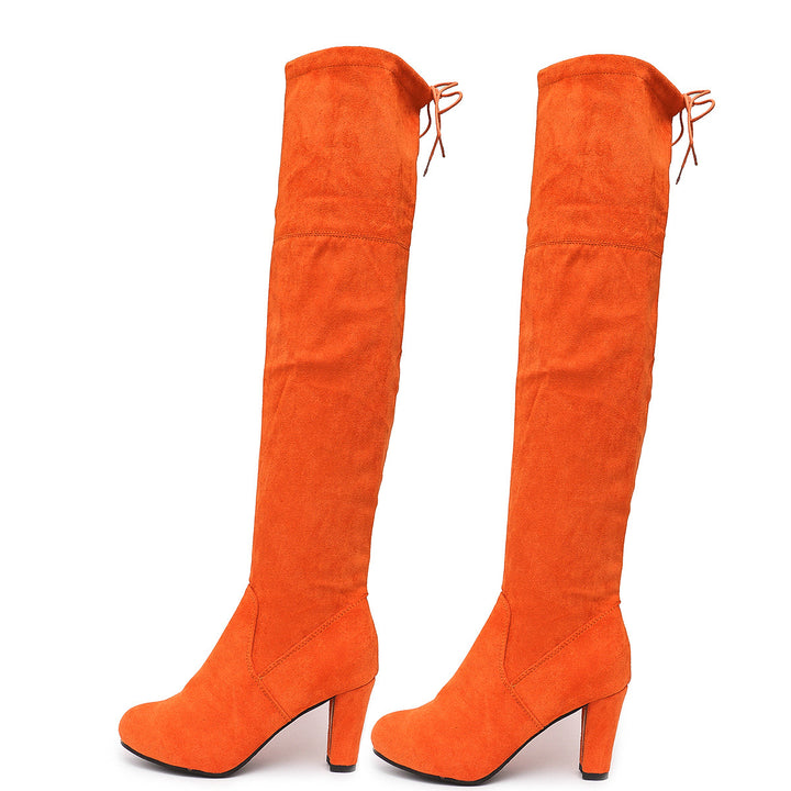Suede over-the-knee boots