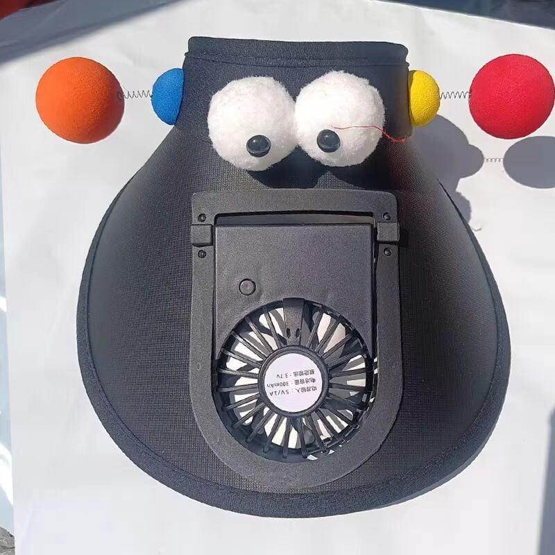 Outdoor rechargeable fan sun hat
