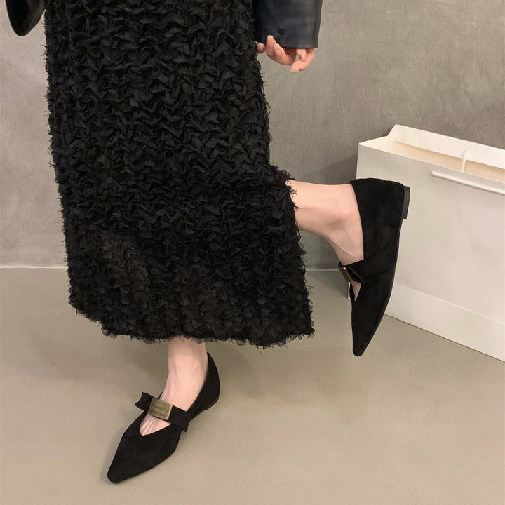 Pointed-Toe Low-Top Elegant Women&