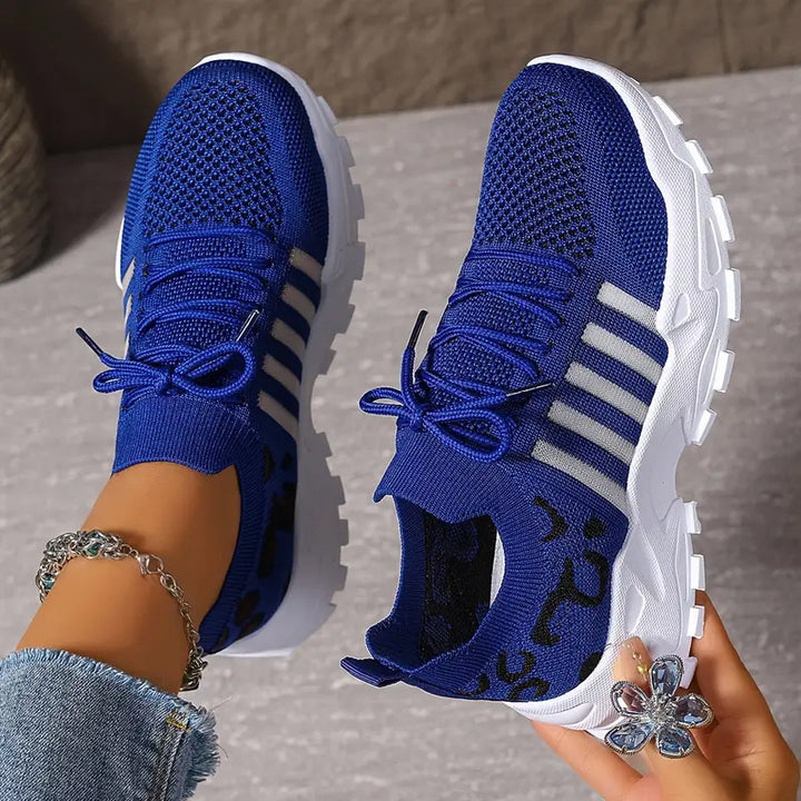Women Leopard Mesh Sneakers