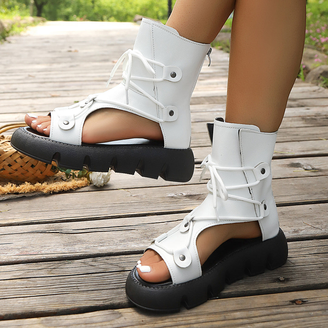 Lace-up Roman sandals