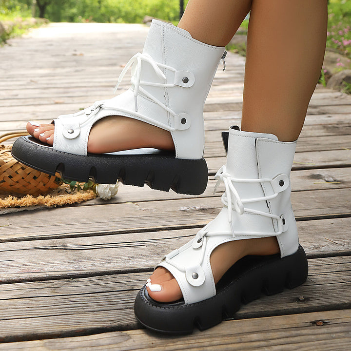 Lace-up Roman sandals