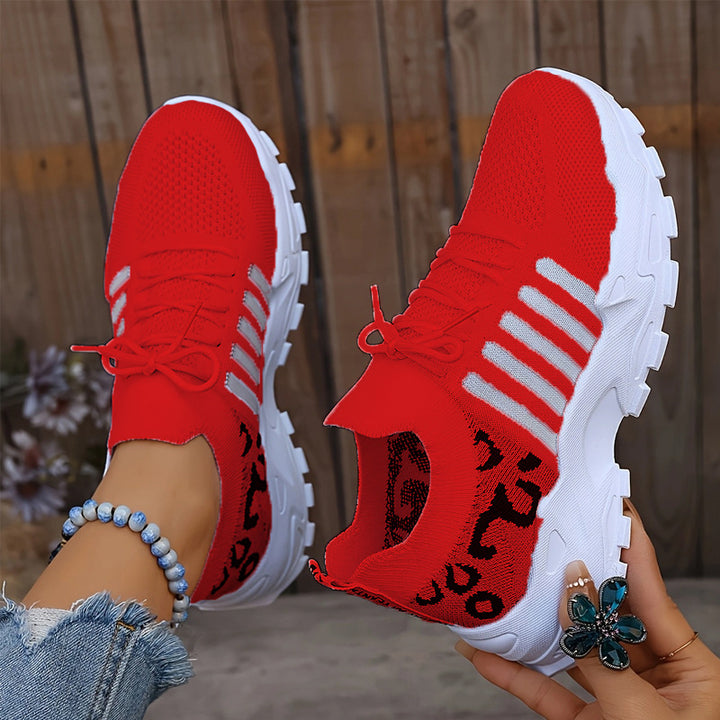 Women Leopard Mesh Sneakers