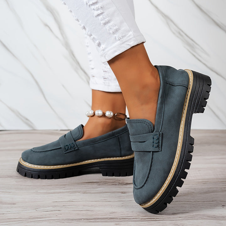 Classic Penny Strap Chunky Loafers
