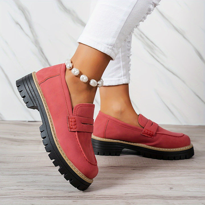 Classic Penny Strap Chunky Loafers