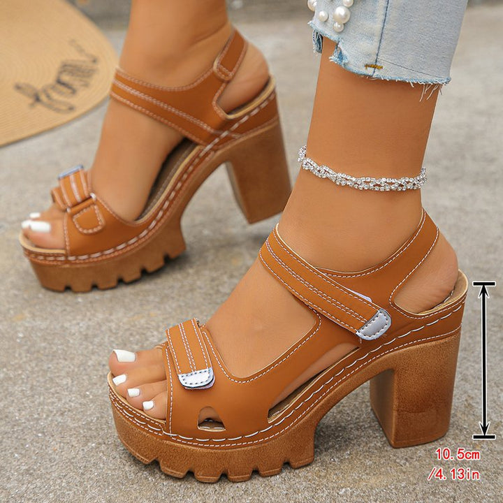 Plus Size Platform Heel Sandals