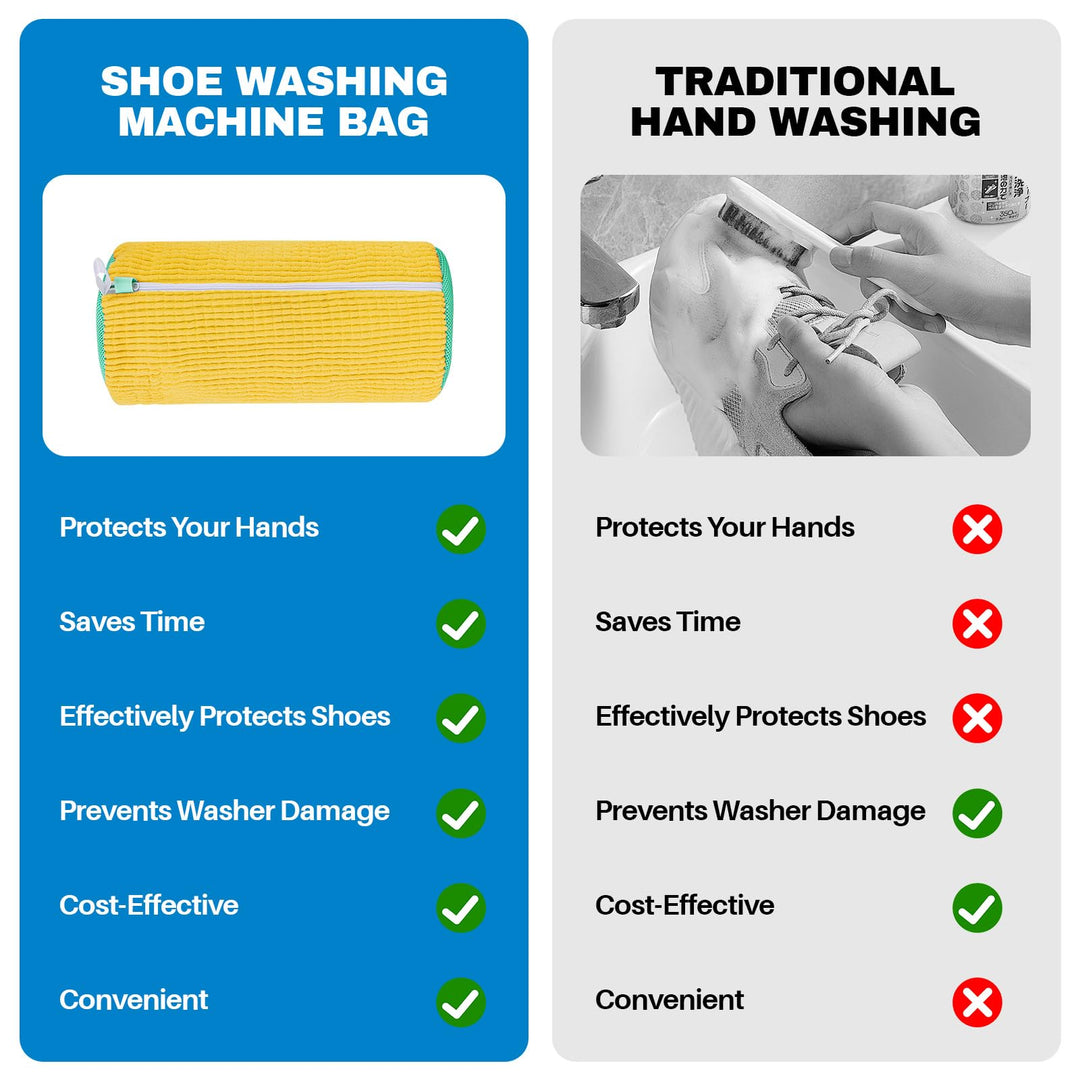 Chenille Shoe Washing and Care Bag