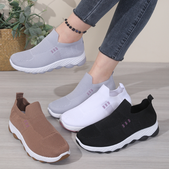 Women Knit Slip-On Lightweight Walking Sneakers