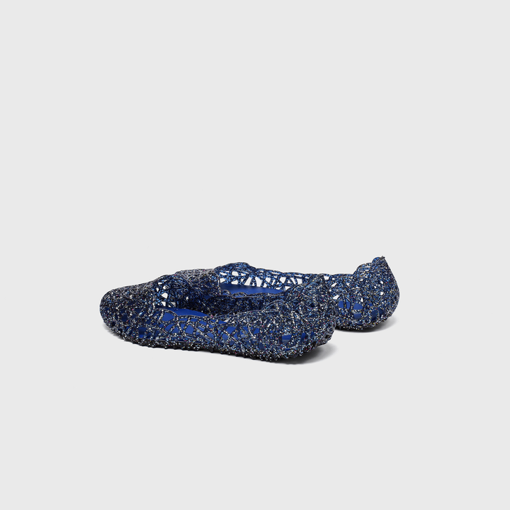 Cutout Glitter Jelly Ballet Flat