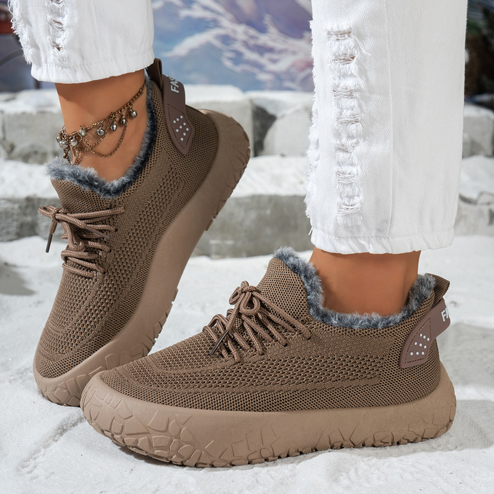 Warm Fleece Lined Outdoor Winter Sneakers