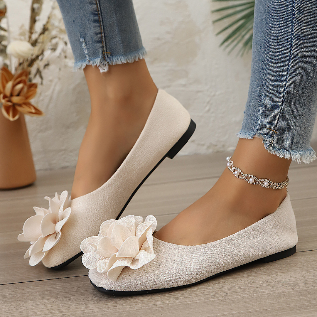 Pointed-toe floral women&