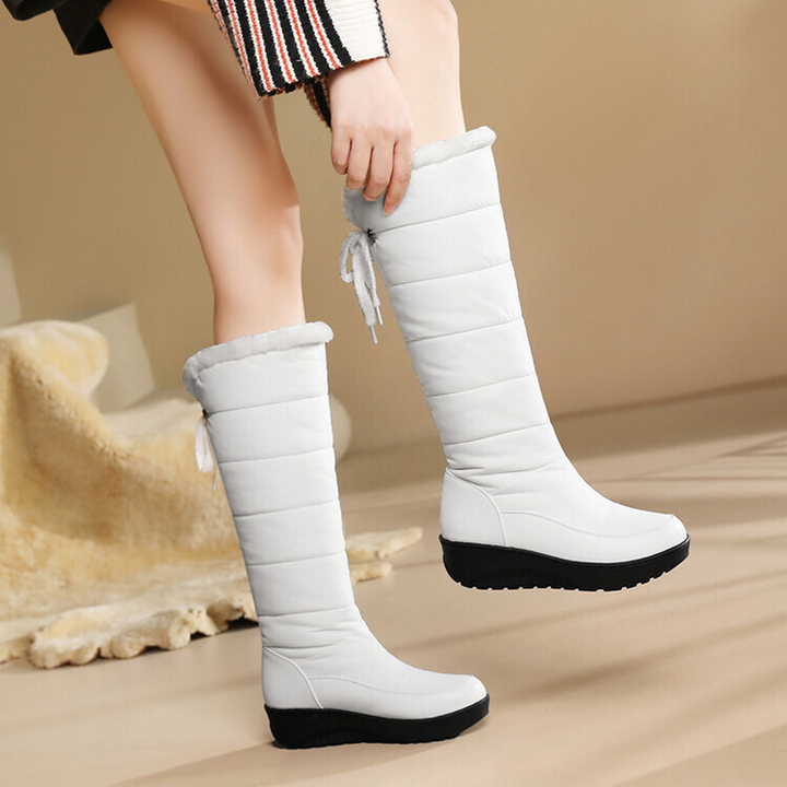 Women Warm Knee High Wedge Winter Boots