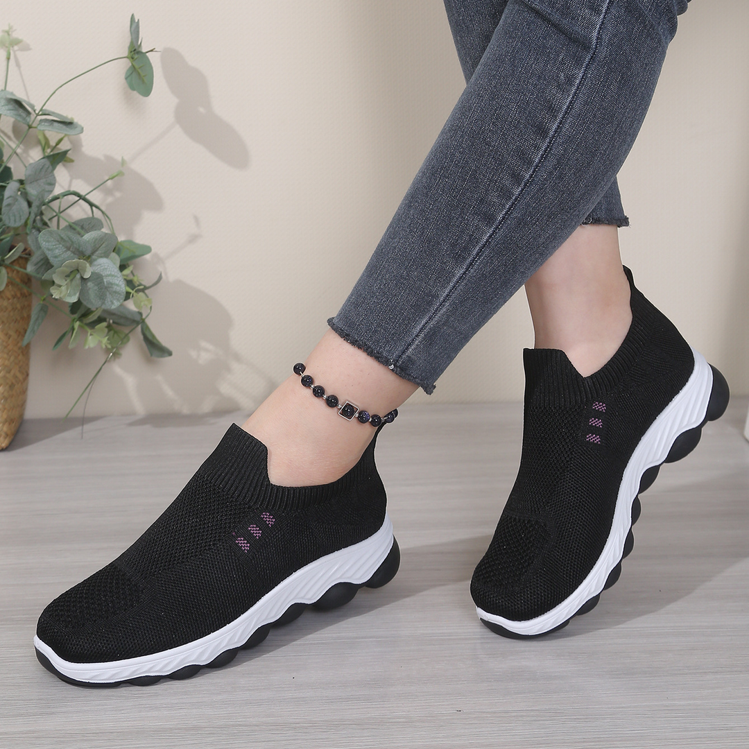 Women Knit Slip-On Lightweight Walking Sneakers