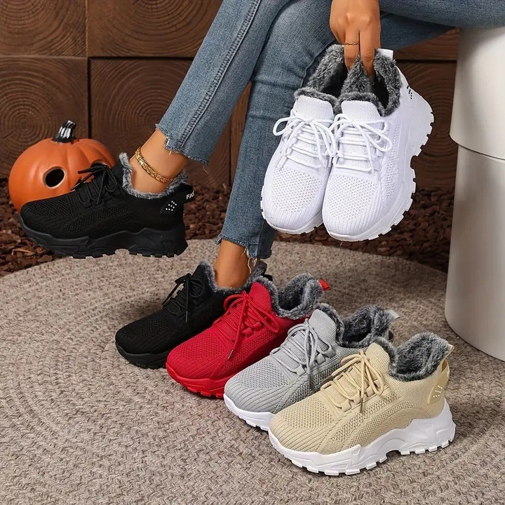 Fleece Lined Chunky Winter Sneaker Shoes