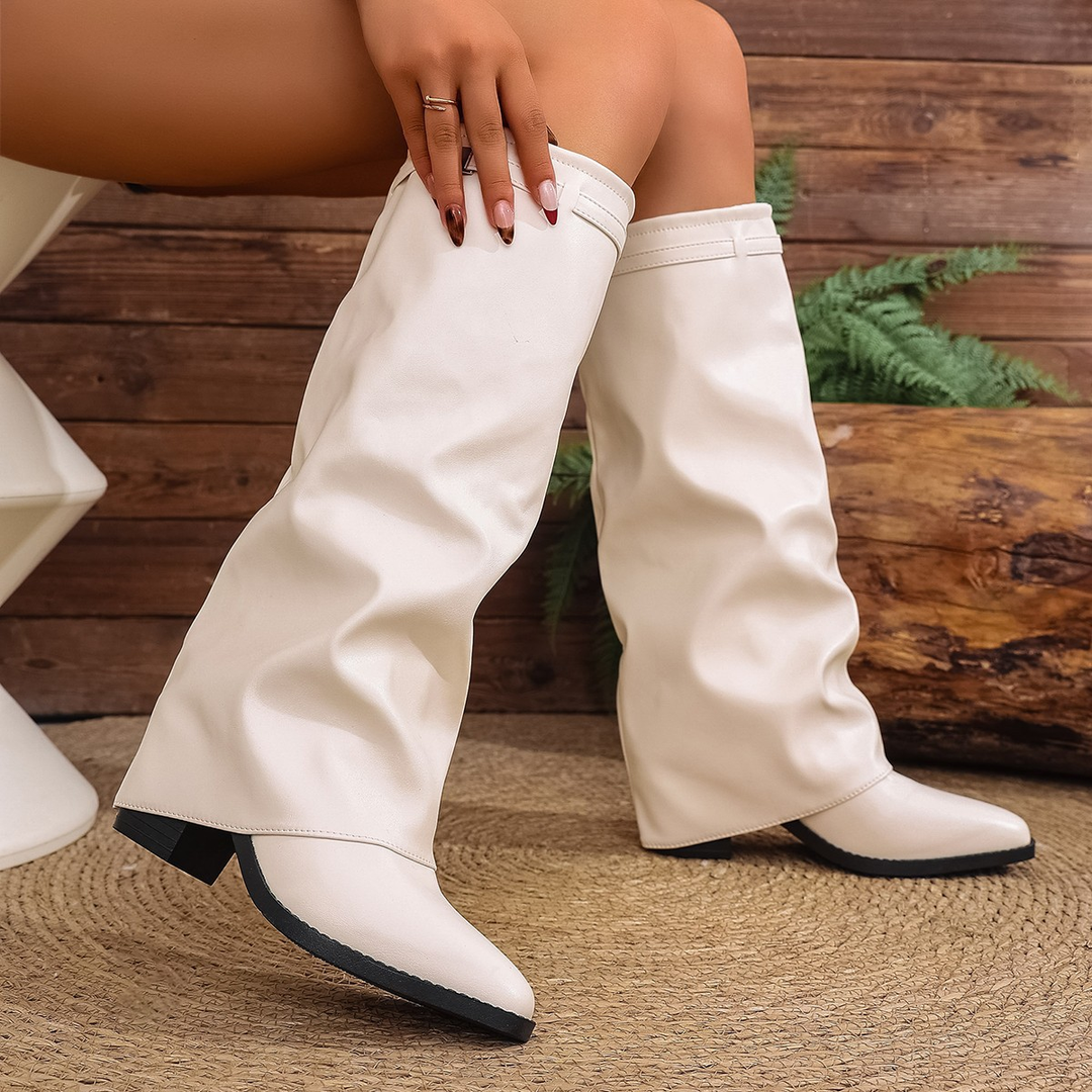 Elegant British Trouser Tube Tall Boots