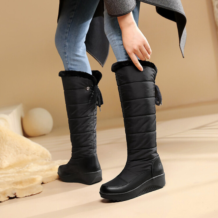 Women Warm Knee High Wedge Winter Boots