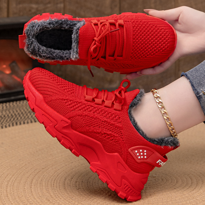 Fleece Lined Chunky Winter Sneaker Shoes