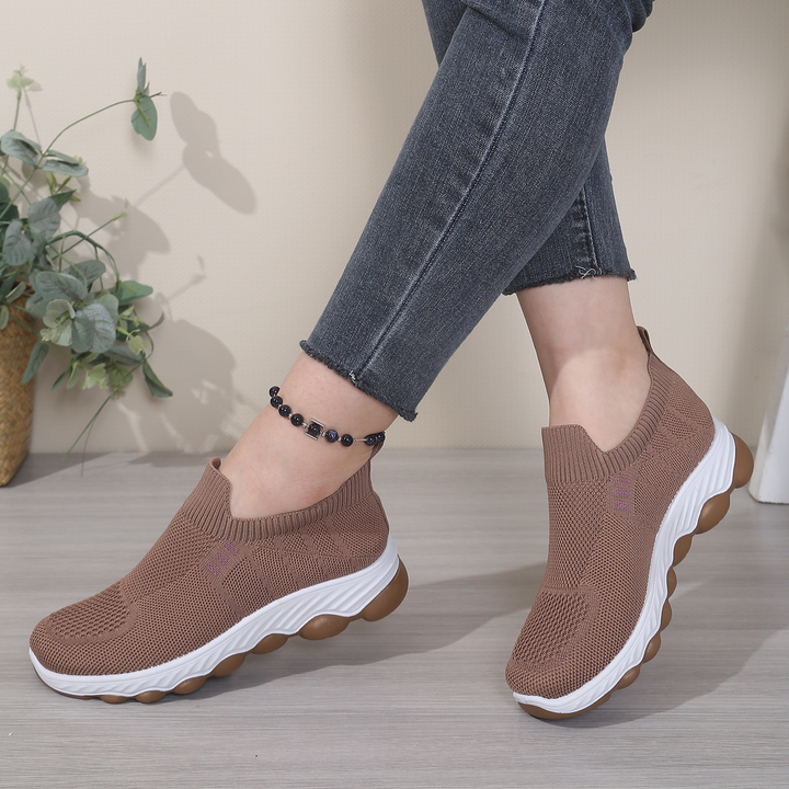 Women Knit Slip-On Lightweight Walking Sneakers
