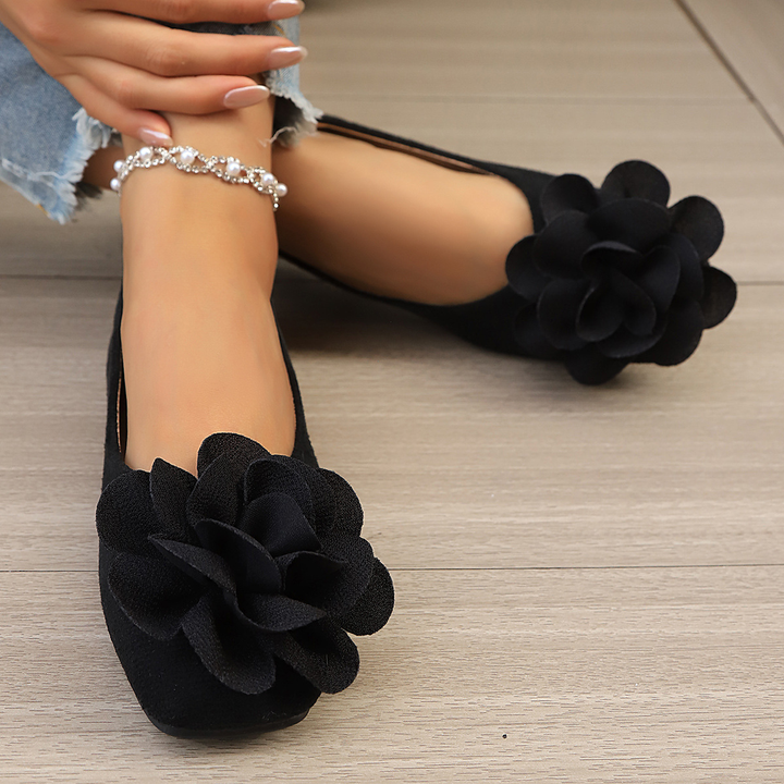 Pointed-toe floral women&